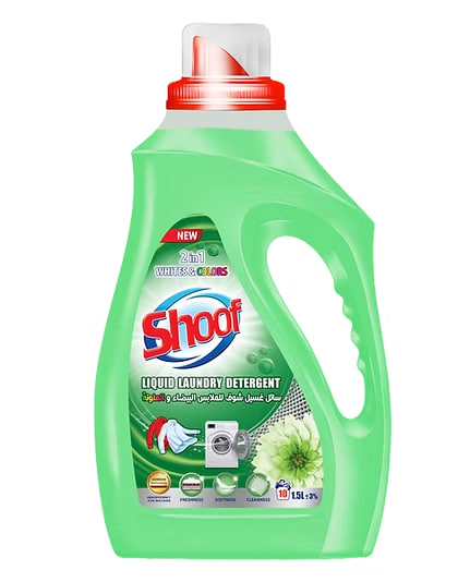 Shoof Liquid Laundry Detergent Whites & Colors 1.5lt