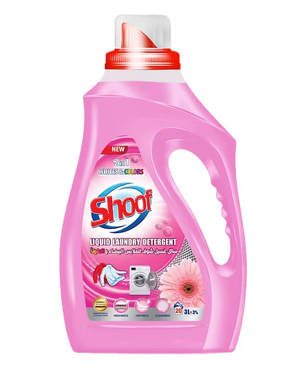 Shoof Liquid Laundry Detergent Whites & Colors3lt