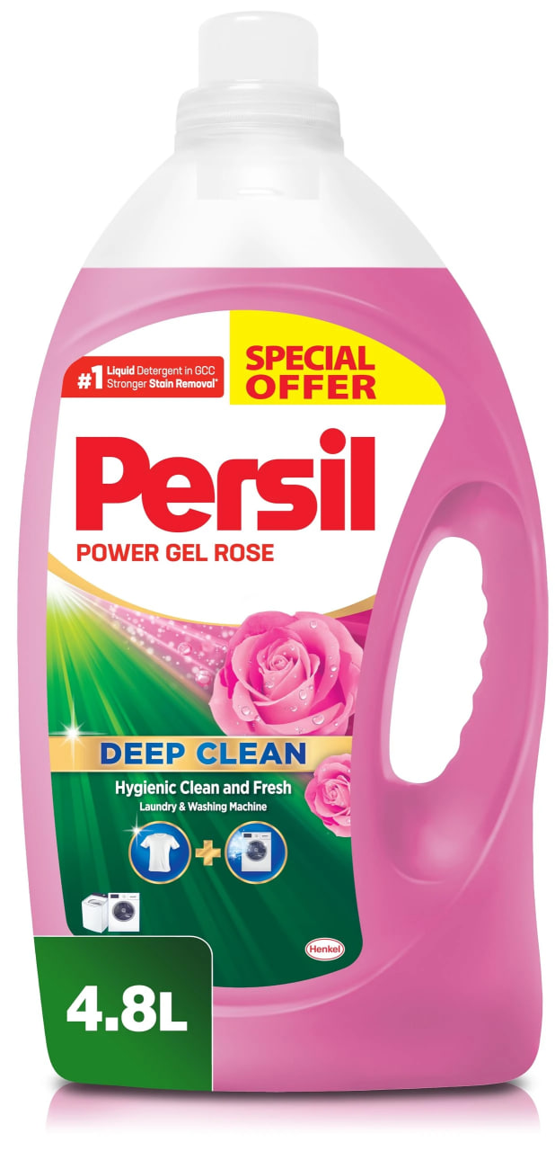Persil Power Gel Rose Laundry Detergent 4.8lt