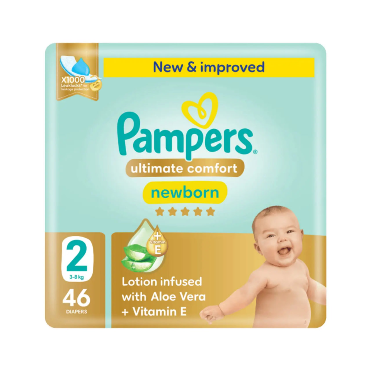 Pampers Diapers Size 2 New Born 46 Pieces